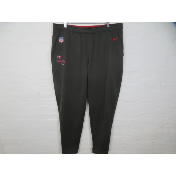 Team Issued #86 Tampa Bay Buccaneers Sweatpants Mens 2XL Nike Gray NFL Therma